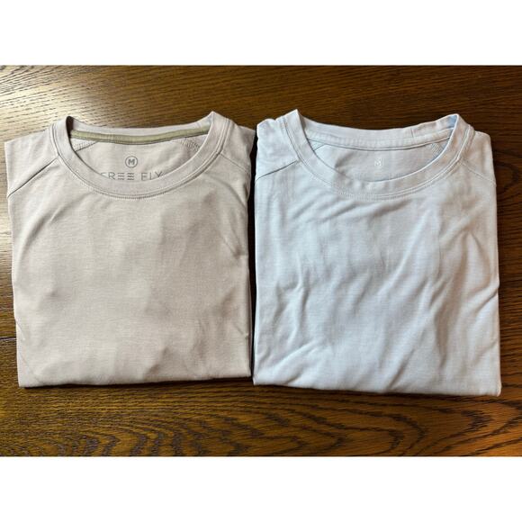 Free Fly Men's Bamboo Jersey Lightweight Long Sleeve T Shirt Bundle x2 Men's M - Picture 1 of 15